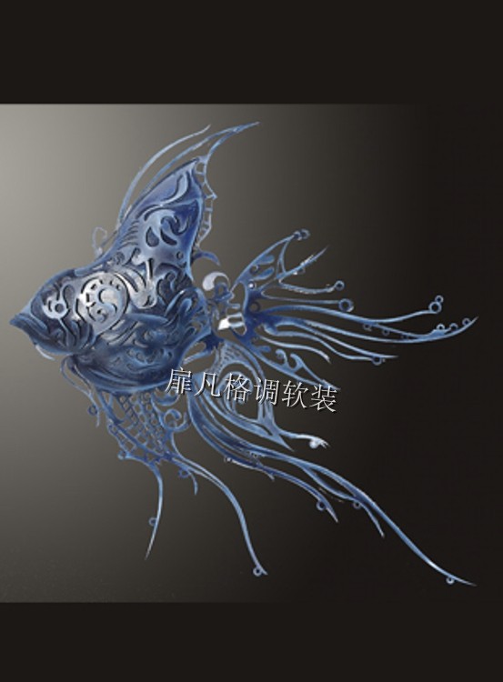 Iron art Home Furnishing Wall decoration Pendants metope Wall hanging high-grade Rich fish a living room hotel villa ornament originalityin the Home accessories , Mural category - from Buy2taobao.com to provide professional Taobao agent buy service