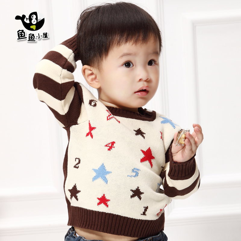 冬童装圆领毛衣宝宝...