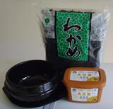 【冲皇冠特价】大酱汤套餐=进口紫砂石锅(16cm)+大豆酱+裙带菜干