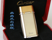 Pierre tapa cepillado plata edición limitada encendedor de oro Cartier ca120147 dinero para comprar uno para enviar a cinco
