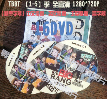 正品授权高清生活大爆炸独家无差错双语字幕 1-5季[完结]720P包邮