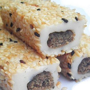  进口特产零食 台湾雪之恋手造麻薯麻糬（芝麻味）纯手工180g