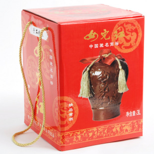  绍兴黄酒 女儿红手工精酿精品黄酒 3L坛装 全国包邮