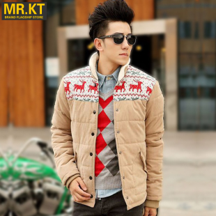  MRKT新品冬装棉服  韩版时尚加厚外套  立领男士棉衣 男装