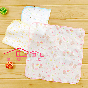 Baby Infant double cabin a collective name for cotton printing small hood/baby saliva towel/small handkerchief absorb sweat towel