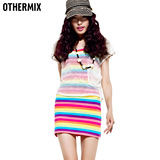 七格格【OTHERMIX】纯白色锦纶网格T恤 女 带口袋 (不含内搭背心)