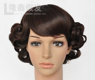 中老年假发中年妇女假发女士短发短卷发老年人