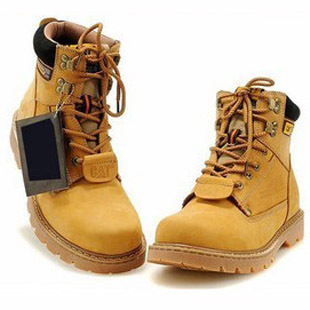  秋冬季高帮户外靴男士工装短靴马丁靴登山鞋高邦休闲鞋情侣靴45码