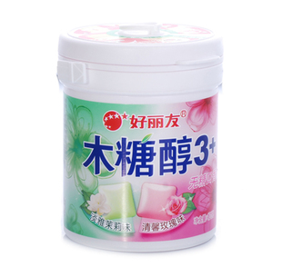  【天猫超市】 好丽友 木糖醇 口香糖 花香味 101克/瓶 玫瑰 茉莉
