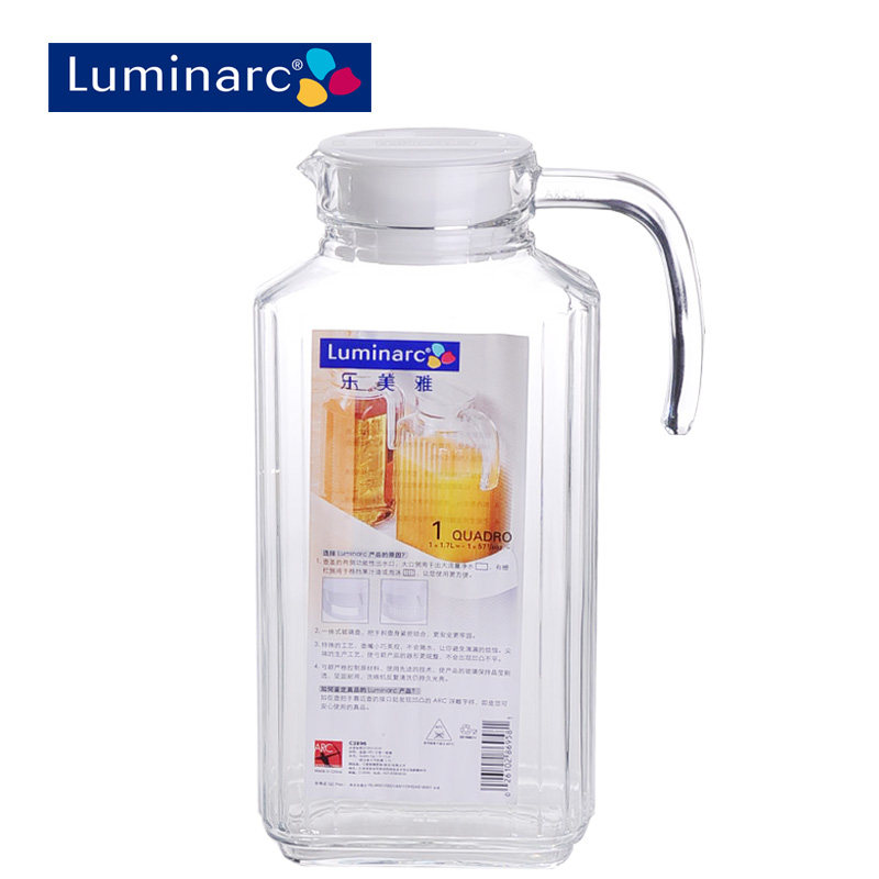 【天猫超市】乐美雅凉水壶玻璃冷水壶泡茶花茶壶大容量1.7L C2896