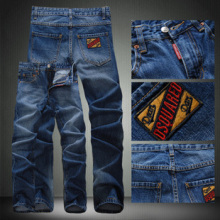 dsquared2牛仔裤 男 水洗牛仔裤 韩版直筒低腰牛仔裤 贴布绣标