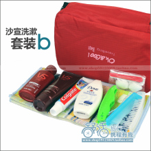 旅游用品 户外装备旅行套装豪华洗漱套装洗漱包 配沙宣多芬 440g