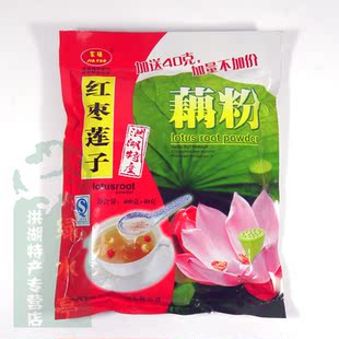  洪湖特产 满10袋包邮 洪湖 家瑶 红枣莲子藕粉 速溶 实惠装440g