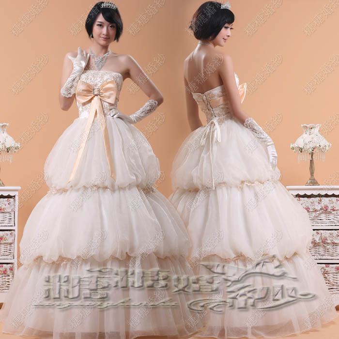 婚纱礼服2013Hunsha精美绣花塔式齐地婚纱tths029 婚纱礼服2013Hunsha精美绣花塔式齐地婚纱tths029