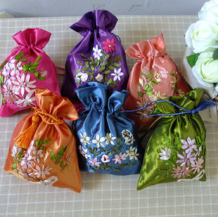 杭州特产 丝绸绣花刺绣收纳袋杂物袋包装袋礼