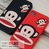 美国猴子 苹果4代手机套 iphone 4 4S 硅胶套外壳 可爱卡通手机壳
