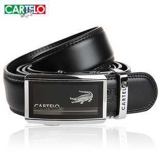  包邮卡帝乐鳄鱼皮带 男士 真皮 正品 腰带潮 自动扣 牛皮韩版裤带