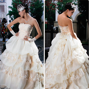 [Millennium bride] strap wedding dresses new belly band 2012 Korean Princess wedding dresses 8,053