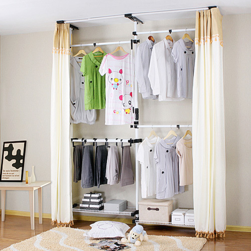 Austrian Court fashion simple and easy Wardrobe Cloth wardrobe Indomitable originality Coat rack Metal Steel frame Clothes hanger to groundin the Residential furniture , Cabinet , Simple wardrobe category - from Buy2taobao.com to provide professional Taobao agent buy service