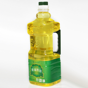  包邮【送礼】 冷压初榨脱蜡欣奇典有机亚麻籽油1800ml/桶 亚麻仁