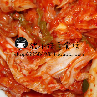  正宗韩国泡菜手工制作辣白菜酸甜口味切块下饭菜额满包邮