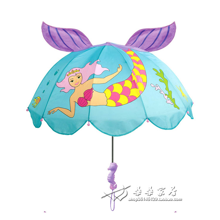 包邮 正品 美国kidorable儿童雨伞美人鱼造型 公主伞防紫外线童伞|msdalam kategori rumah harian, payung/gear hujan/Rain/Lembap-bukti, payung - dari Buy2taobao.com untuk memberikan perkhidmatan ejen Taobao profesional membeli