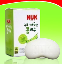韩国原装NUK 婴儿透明香皂 婴儿豌豆皂 100g 滋润营养保湿淡雅