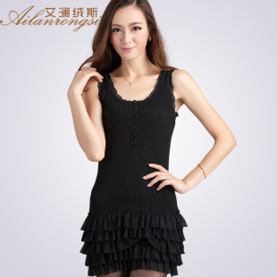  艾澜绒斯秋装新品 修身显瘦 蕾丝吊带衫小背心 女 打底吊带裙