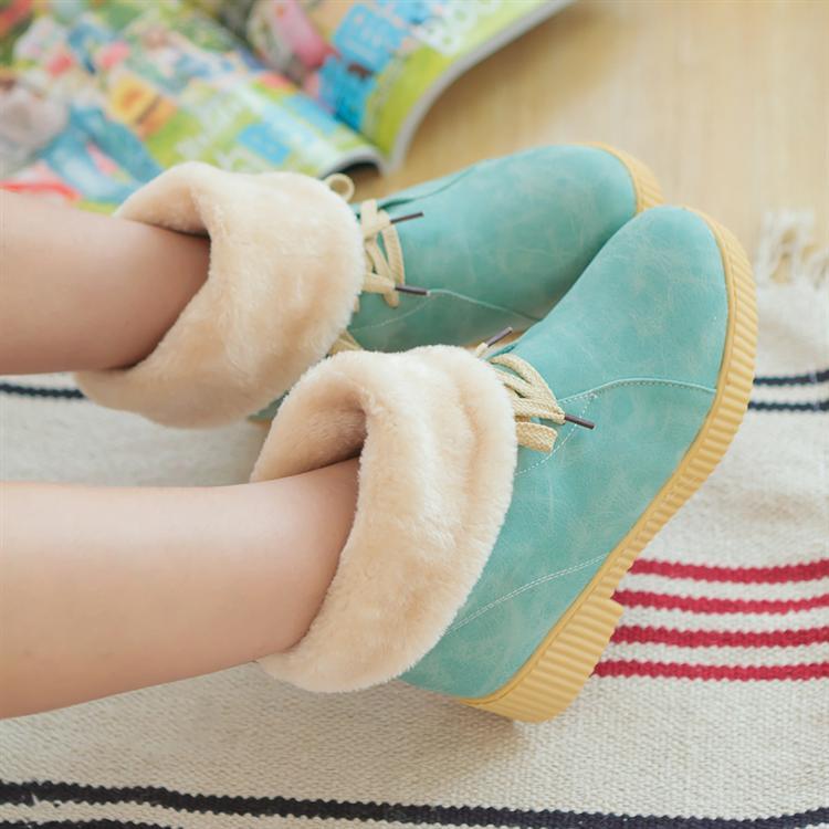 雪地靴马丁靴流苏...