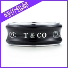 Tiffany.  El nuevo 1837 Tiffany Plata 925 anillo de titanio negro!