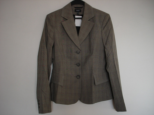 Mexx 女灰色格子12码西服上衣