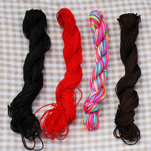  批发台湾莉斯红线玉线 红绳黑绳 银饰DIY手链项链配件手工材料