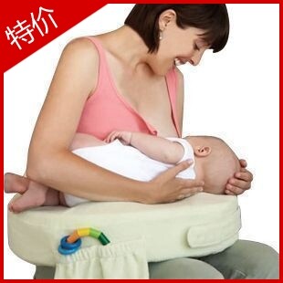 anbebe婴儿哺乳枕 哺乳垫 喂奶垫 喂奶枕 喂奶 可调节 两色