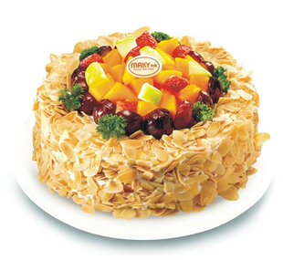  哈尔滨米旗生日蛋糕店 新款 U鲜水果蛋糕 免费送货 原味 罗马假日