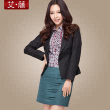 艾藤女装2012春装新款OL修身职业一粒扣长袖小西装西服外套女064
