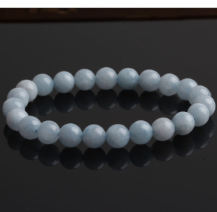  正品天然水晶海蓝宝手链女饰品时尚
