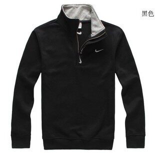 秋装 nike耐克长袖经典男装个性立领纯色T恤运动休闲男子上衣