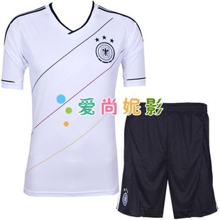 New Germany football team football to take  game to take short-sleeved suit away children's football clothing
