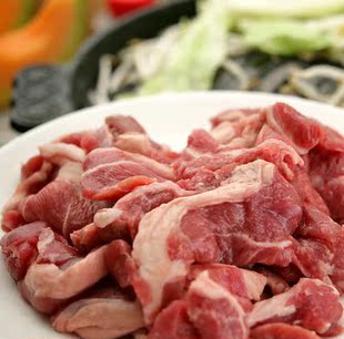  新鲜热气纯山羊肉500克,去皮去骨,今日特价秒杀菜市场生鲜超市