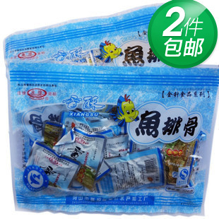  特价鱼骨头零食2件包邮舟山海鲜金珍金针香酥鱼排骨300克海味即食