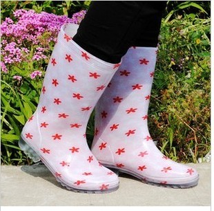  出口德国MOBELIX中筒时尚透明女雨鞋外贸雨靴 雨鞋水鞋套鞋