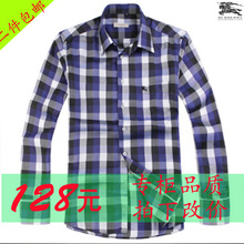 BURBERRY男衬衫2012新款夏装B109巴宝莉男长袖衬衫特价128元精品