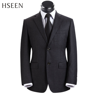 HSEEN 春季男士西服套装进口纯羊毛 高档商务正装西装 HS837