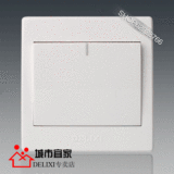 德力西开关插座 CD230 86型 一开双控带荧光 单联双控 【正品】