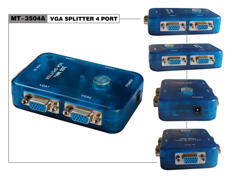 迈拓维矩 MT-3504-A VGA分配器 1拖4分配器 VGA分配器 350MHZ在类目 3C数码配件, 家电影音周边配件, 分配器/分频器/分支器中 - 来自Buy2taobao.com提供专业的淘宝代购服务