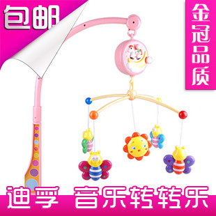 包邮 金冠正品 迪孚DF6923 小蜜蜂音乐转转乐 <span class=H>床铃</span>挂揺铃益智玩具