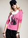 Dream ba Sally 2012 spring new joker flash powder printing high spring ShuRou round brought t-shirts, 032012155