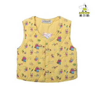  清仓品牌爱尔勃正品儿童男童小女孩子宝宝羽绒背心秋冬休闲马甲潮
