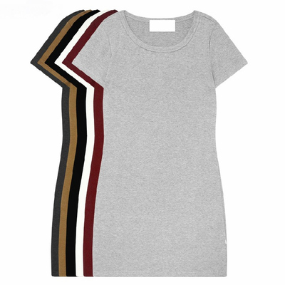 天天特价夏季女装韩版大码短袖女t恤中长款打底衫修身包臀连衣裙