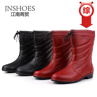  外贸日本韩国时尚女靴保暖雨鞋保暖雨靴棉雨鞋棉雨靴棉套鞋棉水鞋